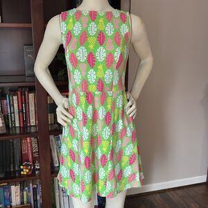 🍍 Katherine Way Pineapple Print Mini Dress with Pockets 🍍